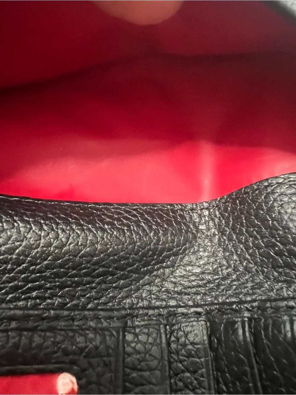 Dooney & Bourke Black Pebbled Leather Continental Clutch Flap Wallet